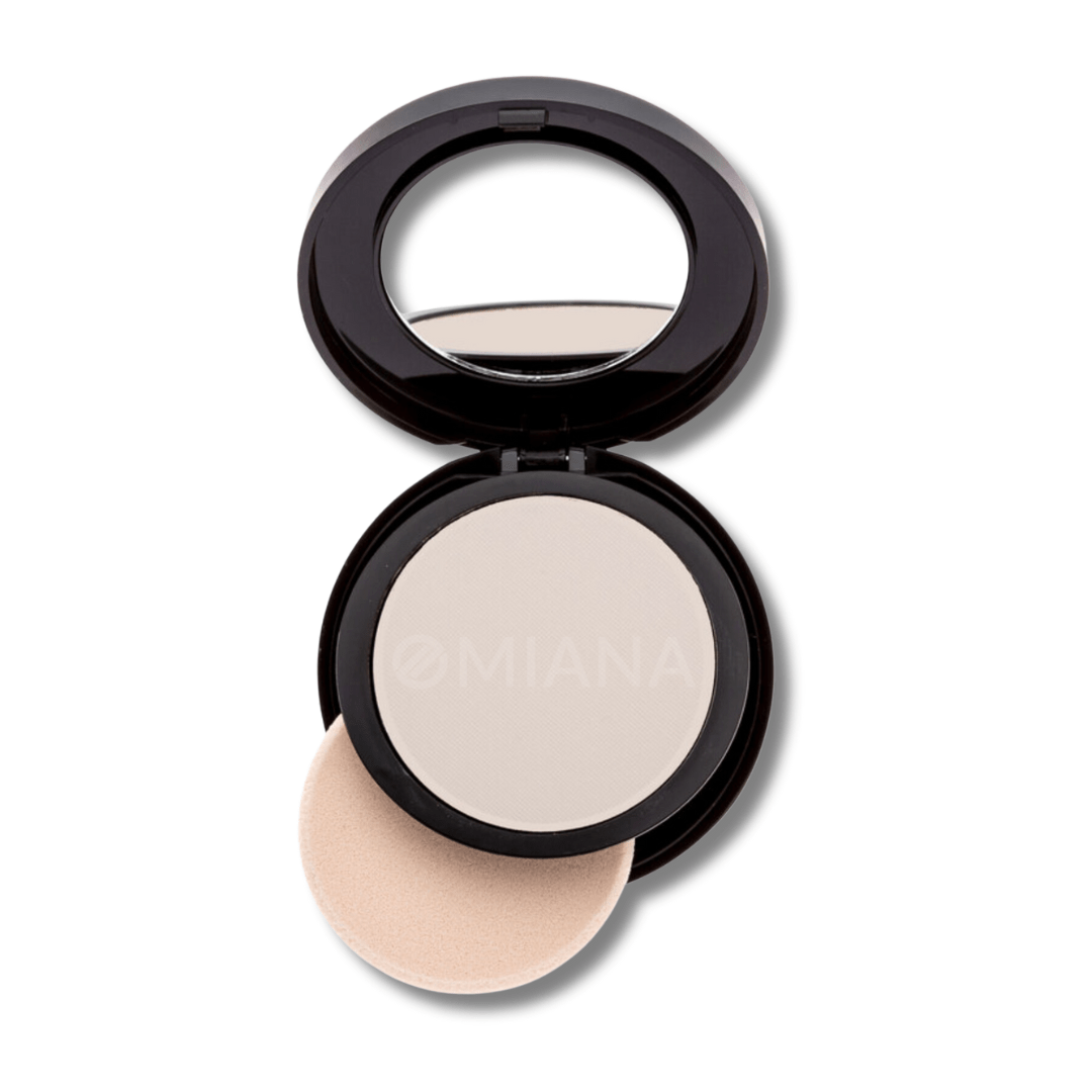 Omiana Natural Cosmetics Foundation Fair Porcelain Mattifying Pressed Mineral Foundation - Boron nitride-free, talc-free, & More!